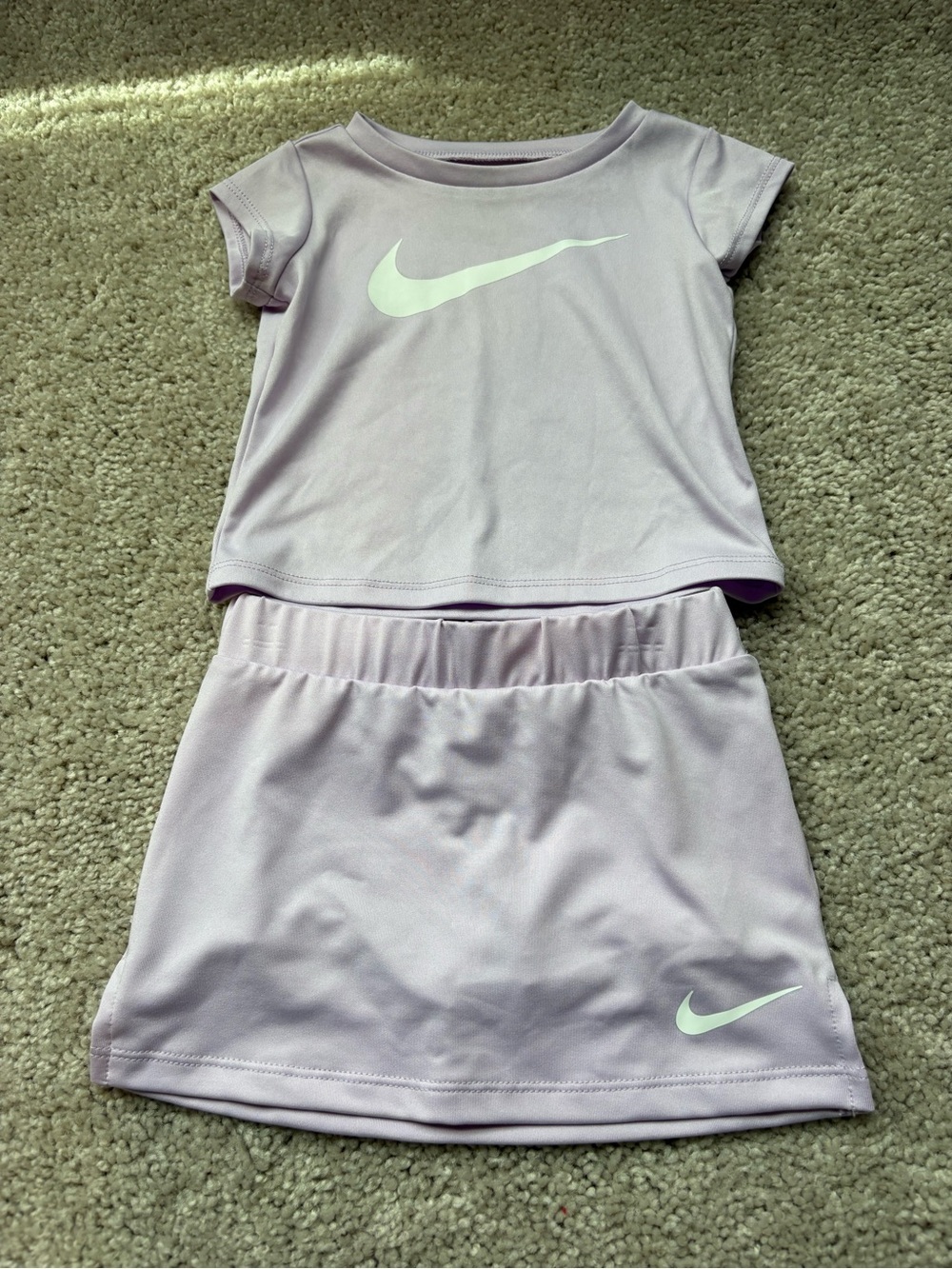 Nike Lavender Active Tee & Skirt Set